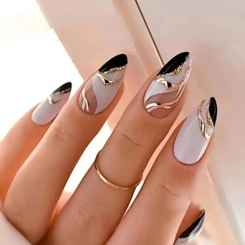 24 Pieces Fake Press On Nails